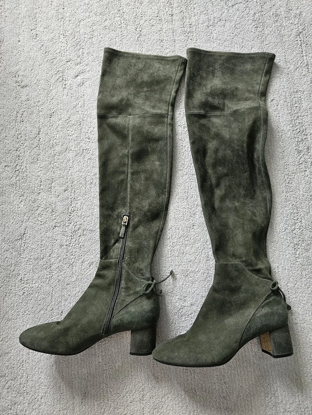 Tory Burch Laila Over-the-knee Boots In Green Size 8.5